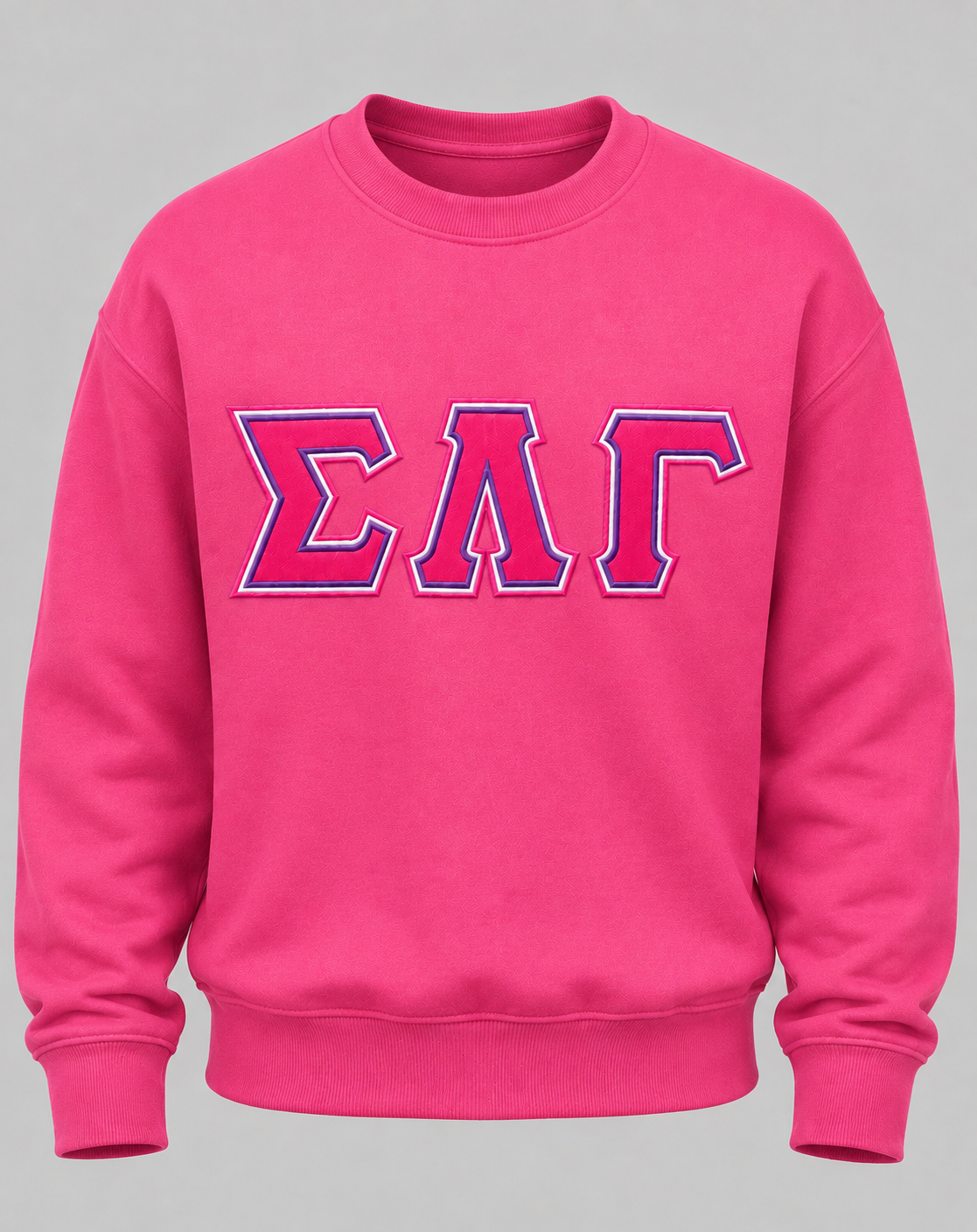 Pink Tri SLG Crew Neck