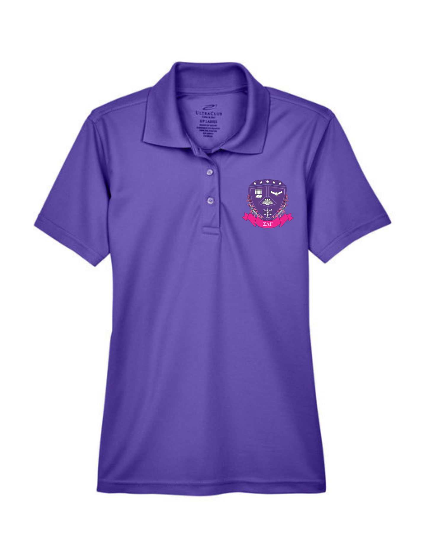 Purple SLG Crest Polo