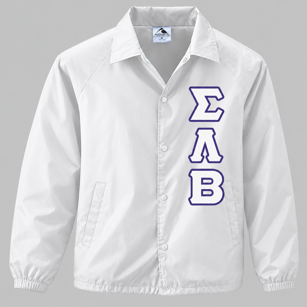 Sigma Lambda Beta Crossing Jacket White