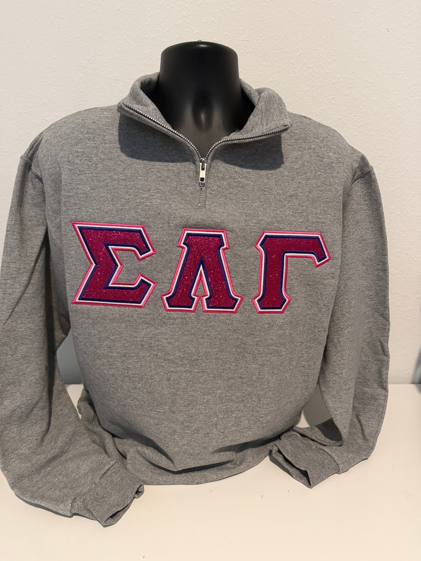 SLG 1/4 Zip Embroidered