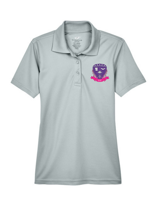 Grey SLG Crest Polo
