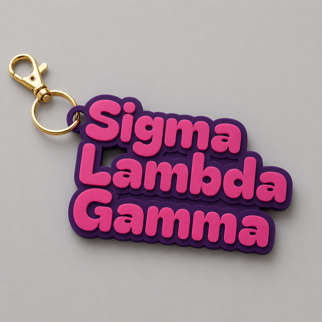 3D Sigma Lambda Gamma Keychain