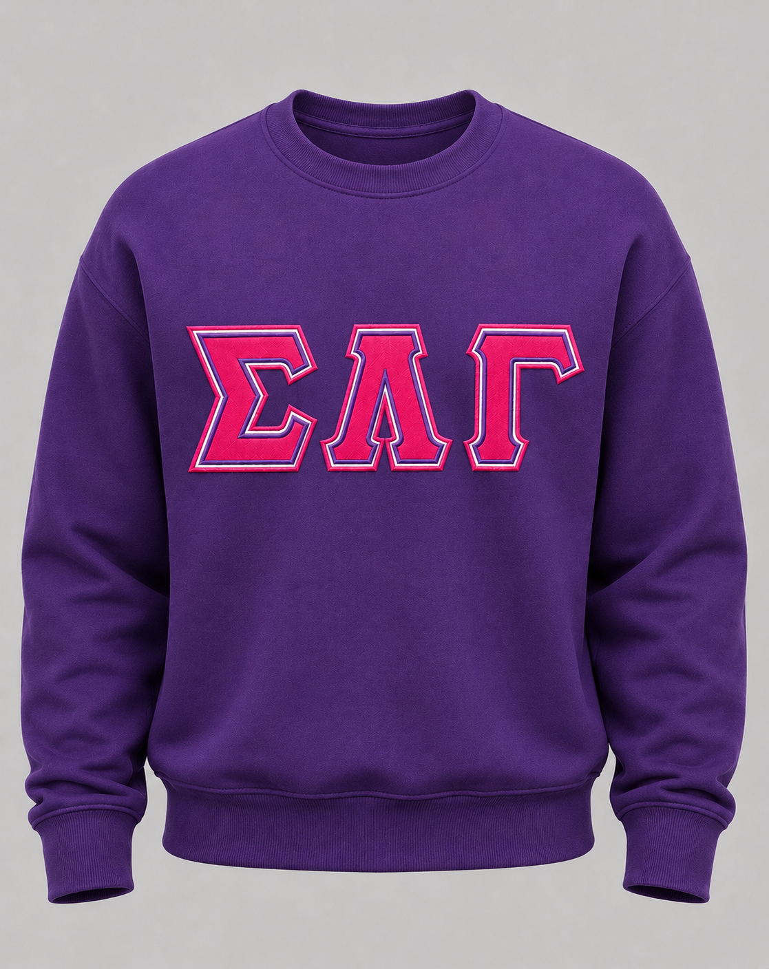Purple Tri SLG Crew Neck