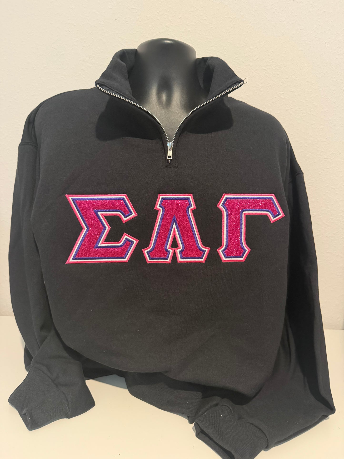 SLG 1/4 Zip Embroidered