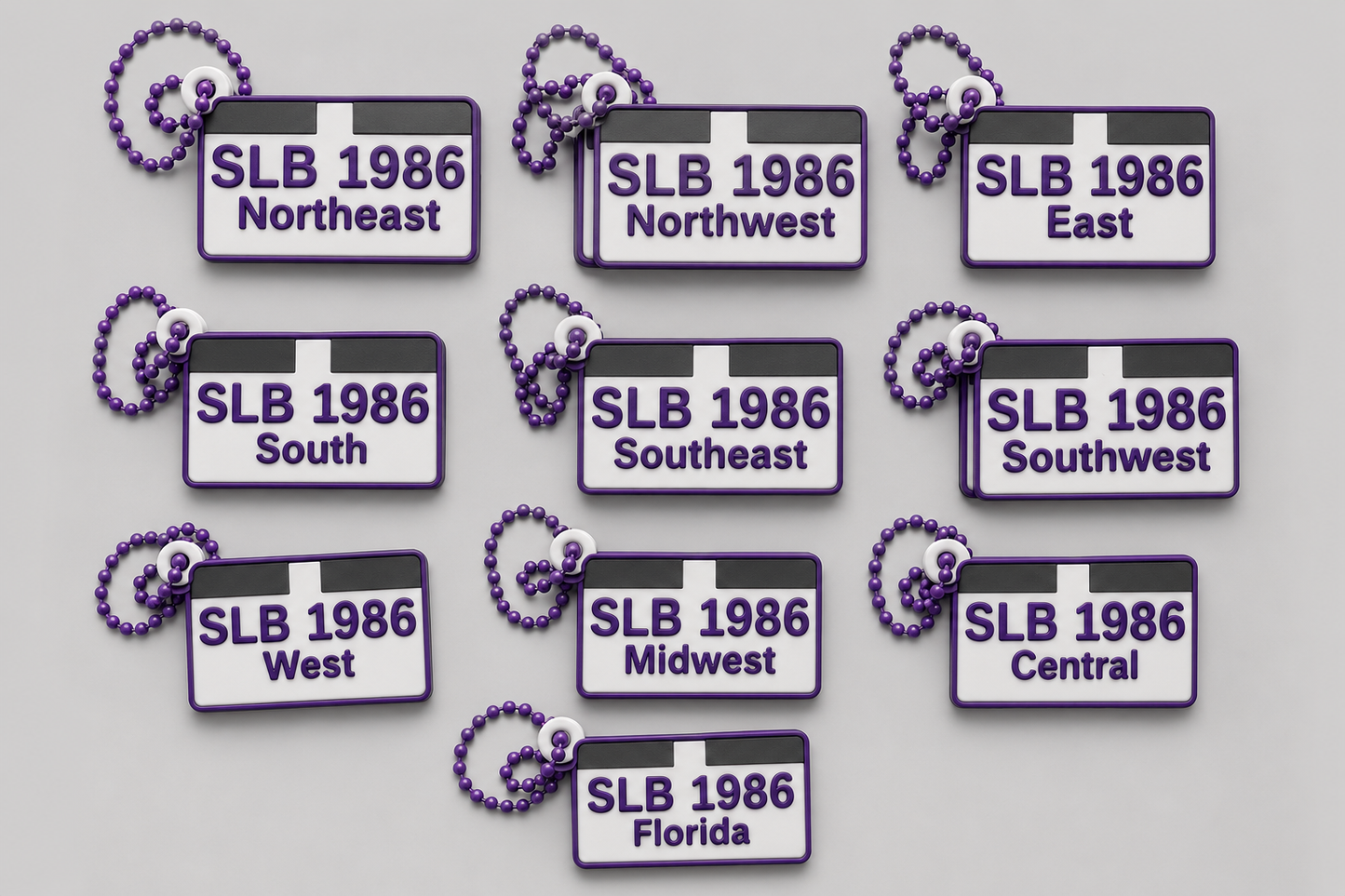 SLB Region Plate Keychain/Tag