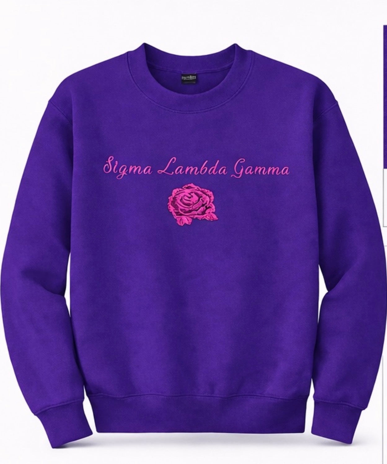 SLG Glitter Rose Crewneck