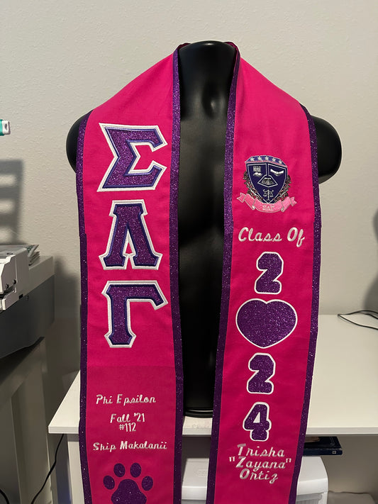 Custom Graduation Stole