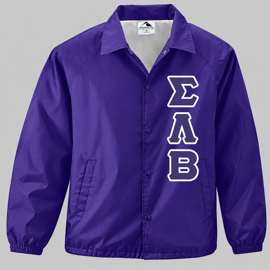 Sigma Lambda Beta Crossing Jacket Purple