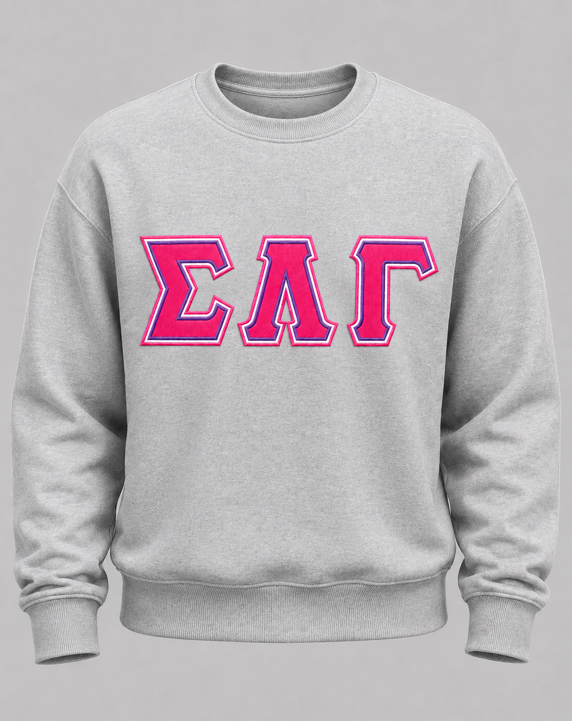 Grey Tri SLG Crew Neck