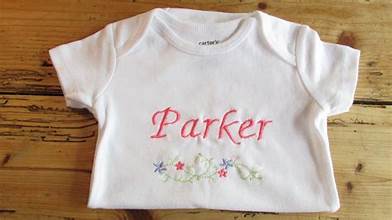 Custom Embroidered Onesie